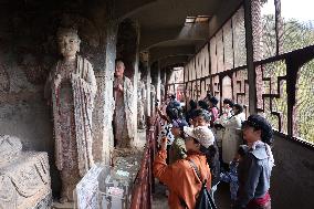 Millennium-Old Maijishan Grottoes - China