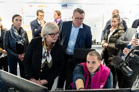 Catherine Vautrin And Francois Durovray Visit Montparnasse Station - Paris