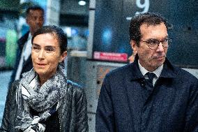 Catherine Vautrin And Francois Durovray Visit Montparnasse Station - Paris