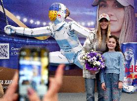 Autograph show of Ukrainian sabre fencer Olga Kharlan in Kyiv