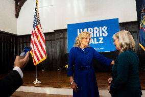 First Lady Jill Biden Campaigns For Harris-Walz In Harrisburg, PA