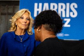 First Lady Jill Biden Campaigns For Harris-Walz In Harrisburg, PA