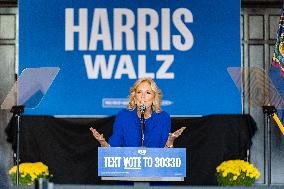 First Lady Jill Biden Campaigns For Harris-Walz In Harrisburg, PA