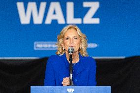 First Lady Jill Biden Campaigns For Harris-Walz In Harrisburg, PA