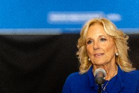 First Lady Jill Biden Campaigns For Harris-Walz In Harrisburg, PA