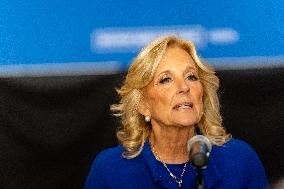 First Lady Jill Biden Campaigns For Harris-Walz In Harrisburg, PA