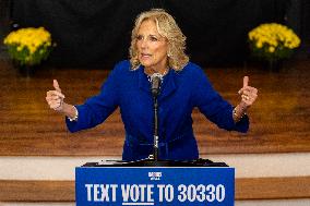 First Lady Jill Biden Campaigns For Harris-Walz In Harrisburg, PA