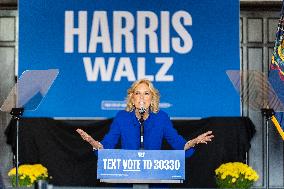 First Lady Jill Biden Campaigns For Harris-Walz In Harrisburg, PA