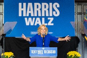 First Lady Jill Biden Campaigns For Harris-Walz In Harrisburg, PA