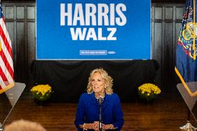 First Lady Jill Biden Campaigns For Harris-Walz In Harrisburg, PA