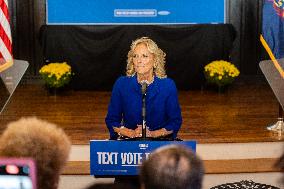 First Lady Jill Biden Campaigns For Harris-Walz In Harrisburg, PA