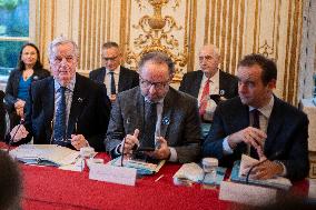 Michel Barnier At Government Seminar - Paris