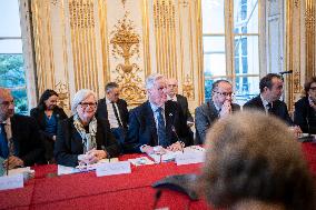 Michel Barnier At Government Seminar - Paris