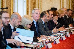 Michel Barnier At Government Seminar - Paris