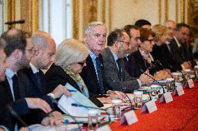 Michel Barnier At Government Seminar - Paris