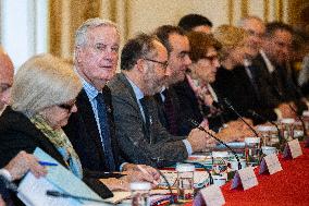 Michel Barnier At Government Seminar - Paris