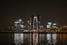 The Gate of the Orient Night View in Suzhou