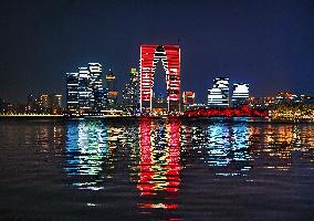 The Gate of the Orient Night View in Suzhou