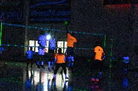 Glow in the dark volleyball