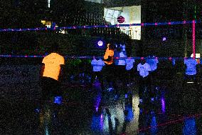 Glow in the dark volleyball