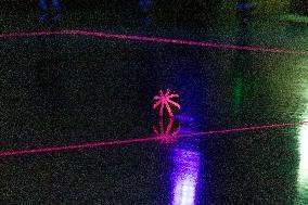 Glow in the dark volleyball