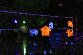 Glow in the dark volleyball