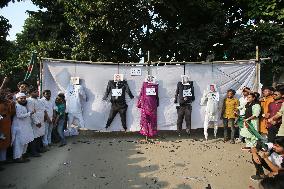 Rights Activists And Students Stage A Protest - Dhaka