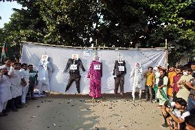 Rights Activists And Students Stage A Protest - Dhaka