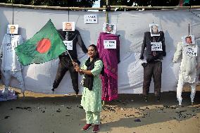 Rights Activists And Students Stage A Protest - Dhaka