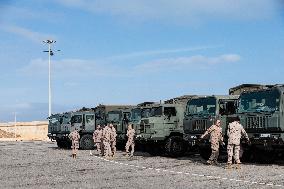 Amphibious Ship Galicia Arrives At The Port Of Valencia