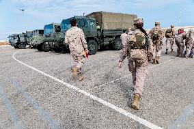 Amphibious Ship Galicia Arrives At The Port Of Valencia