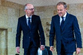 Luxembourg Prime Minister Luc Frieden in Poland