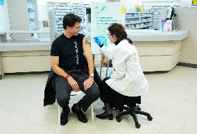 Justin Trudeau Receives His COVID-19 Booster Shot - Ottawa