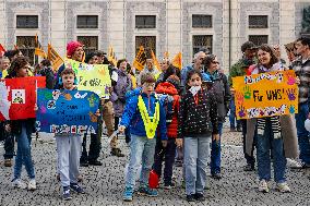 A Demonstration In Munich To Advocate For The Rights Of People With Disabilities