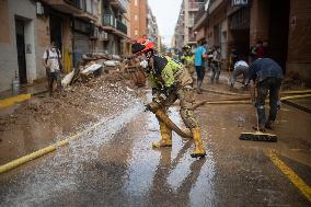 Seventh Day of The Effects of The Dana in Valencia - Spain