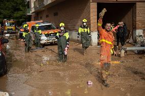 Seventh Day of The Effects of The Dana in Valencia - Spain