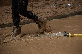 Seventh Day of The Effects of The Dana in Valencia - Spain