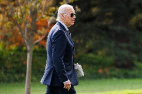 Joe Biden Returns to White House on Election Eve