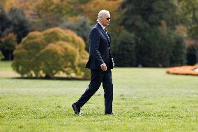 Joe Biden Returns to White House on Election Eve