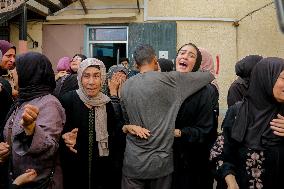 Palestinians Mourn Those Killed In Strikes - Gaza