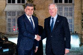 PM Barnier Welcomes Romanian PM Ciolacu - Paris