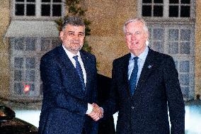 PM Barnier Welcomes Romanian PM Ciolacu - Paris