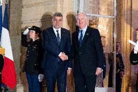 PM Barnier Welcomes Romanian PM Ciolacu - Paris