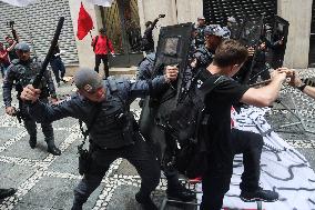 Protest Against The Privatization Of State Schools In São Paulo