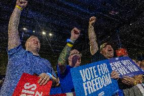 Governor Tim Walz Hold Last Wisconsin Rally Pre-election In Milwaukee Wisconsin.