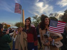 Supporters Gather For Harris DC Rally - Washington