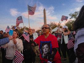 Supporters Gather For Harris DC Rally - Washington