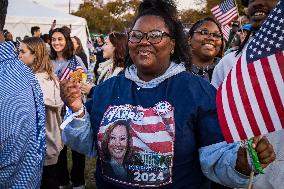 Supporters Gather For Harris DC Rally - Washington