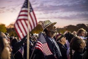 Supporters Gather For Harris DC Rally - Washington