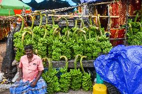 Market Ahead Of Chhath Puja In Kolkata.